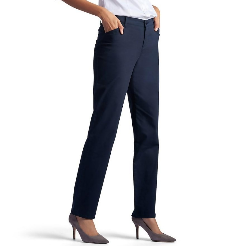 women's lee comfort fit twill pants