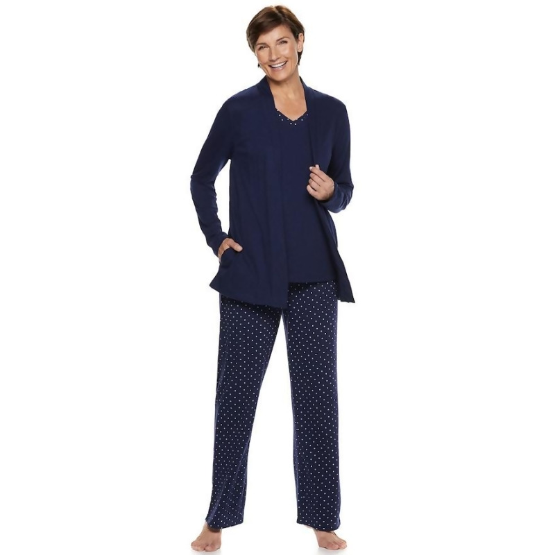 3 piece pajama set with cardigan
