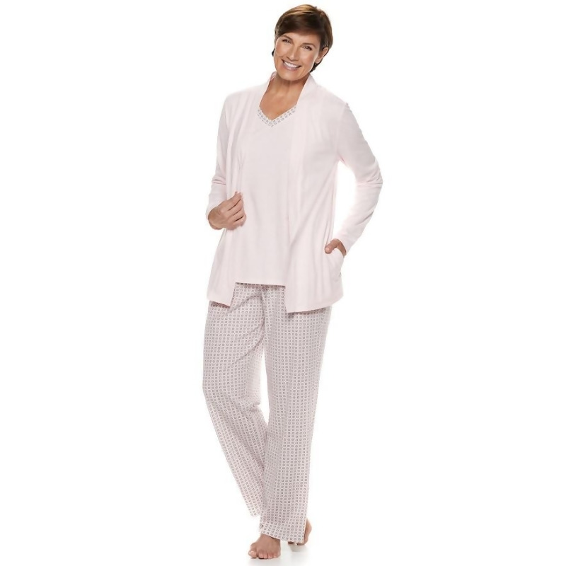 3 piece pajama set with cardigan