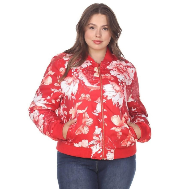 floral bomber jacket womens