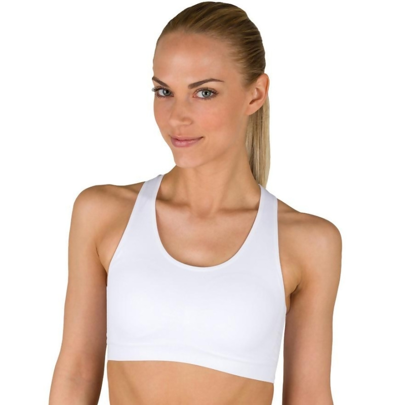 Jockey Sport Bra: Seamless Medium-Impact Sports Bra 6997 ...