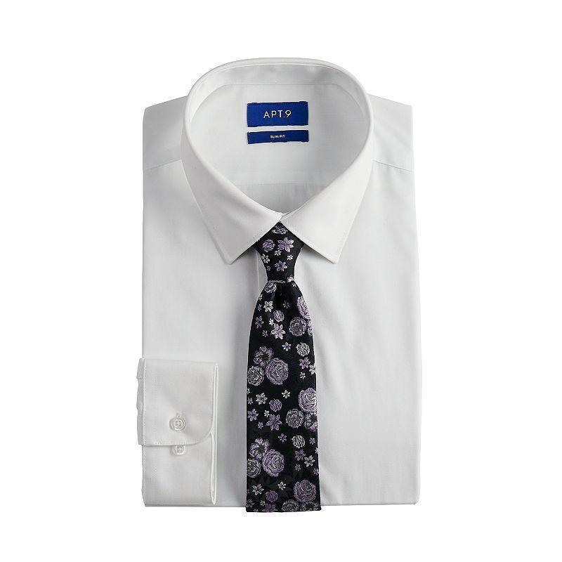 apt 9 white dress shirt