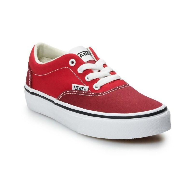 vans dark red shoes