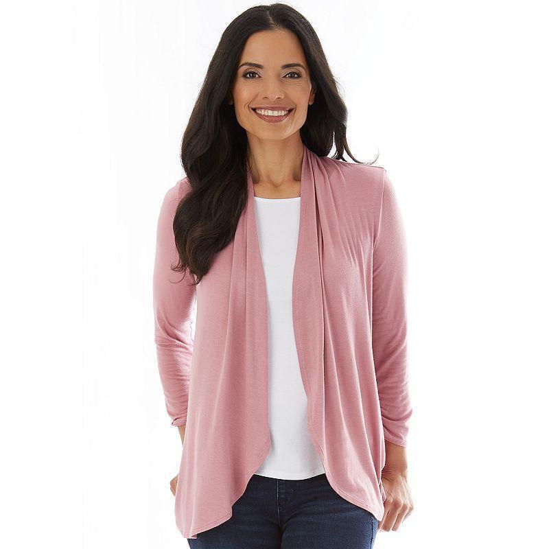 ruched sleeve cardigan