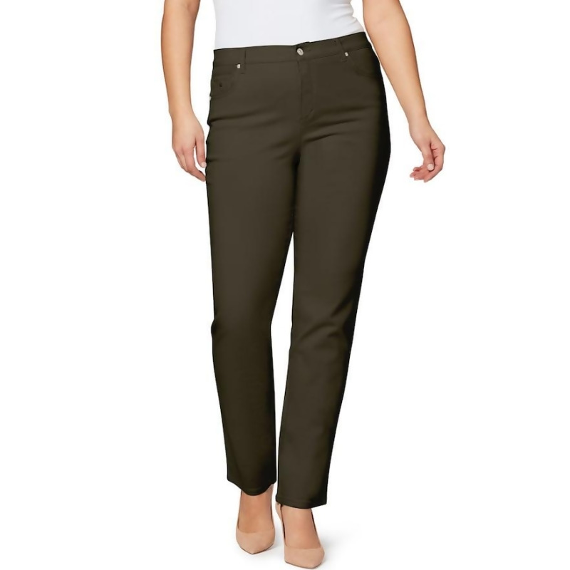 Plus Size Gloria Vanderbilt Amanda Classic Tapered Jeans, Women's, Size: 18W  Short, Dark Green from Kohl's at SHOP.COM