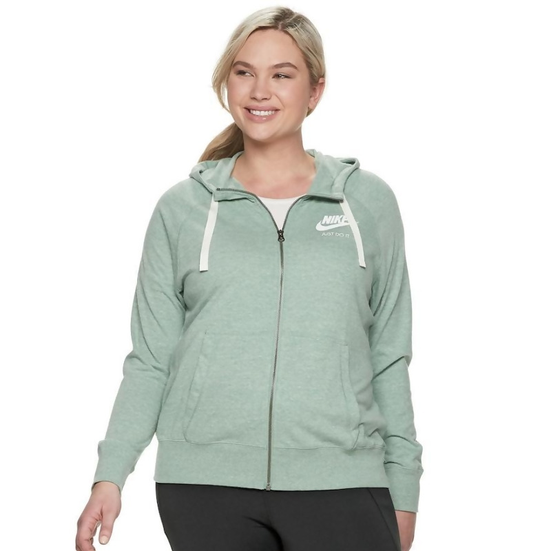 plus size full zip hoodie