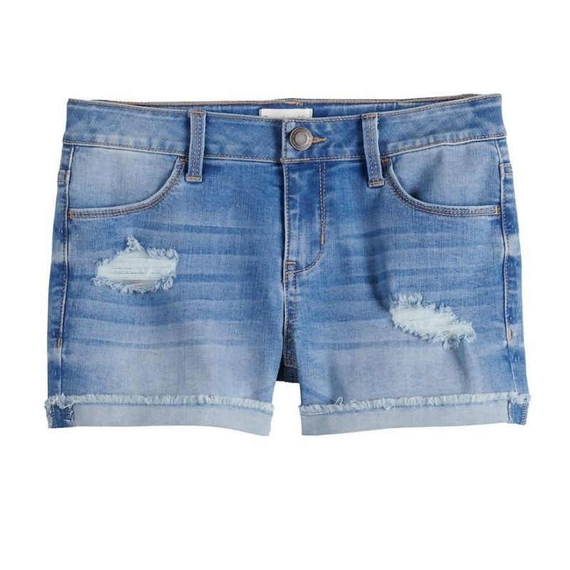 girls jean shorts size 10