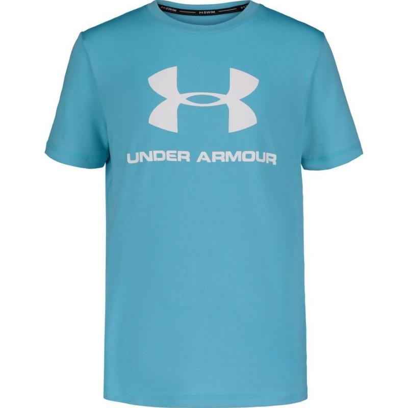 Boys 8 20 Under Armour Big Logo Graphic Swim Top Boy S Size Large Brt Blue From Kohl S At Shop Com