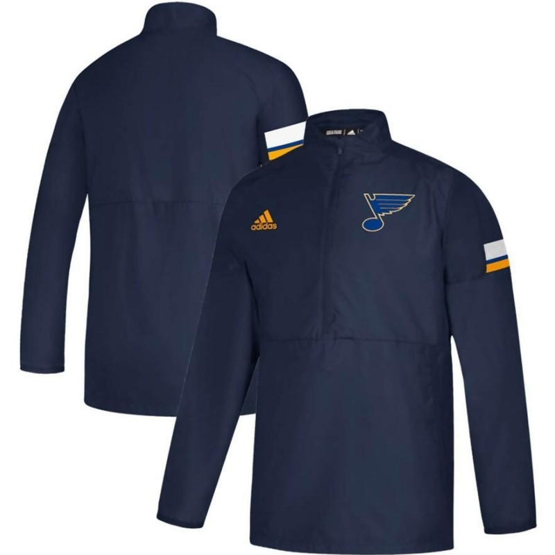 Men&#39;s adidas Navy St. Louis Blues Game Mode Quarter-Zip Pullover Jacket, Size: 2XL from Kohl&#39;s ...
