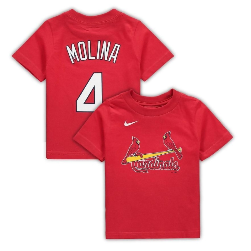 Preschool Nike Yadier Molina Red St. Louis Cardinals Player Name & Number T-Shirt, Kids Unisex ...