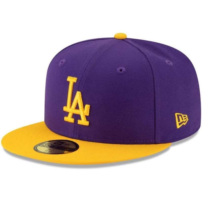 Men S New Era Purple Gold La Crossover 59fifty Hat Size 7 From Kohl S At Shop Com