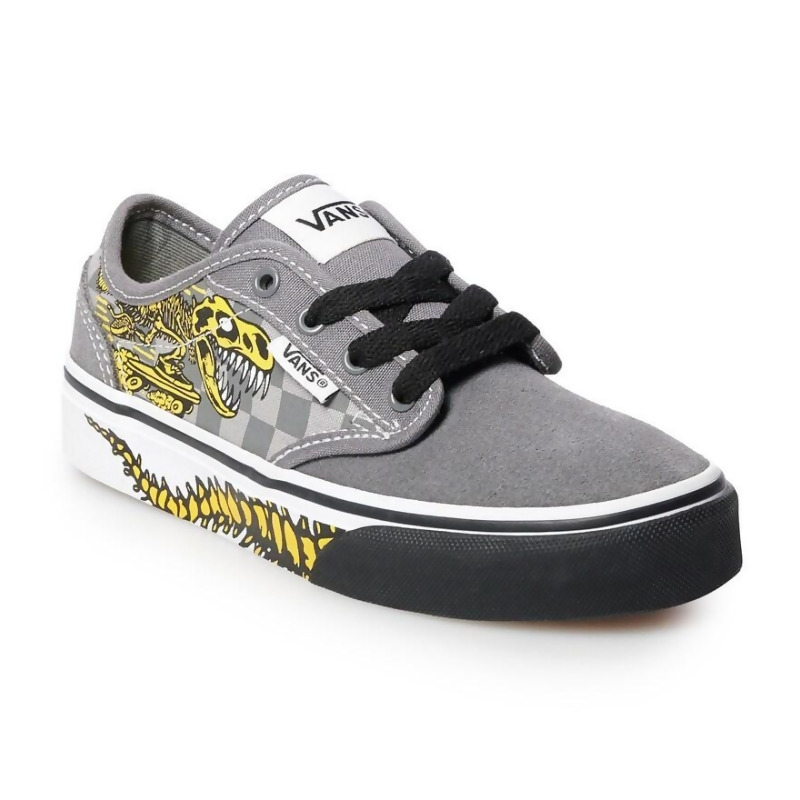 Vans Atwood Boys' Dino Skate Shoes, Boy's, Size 2, Med