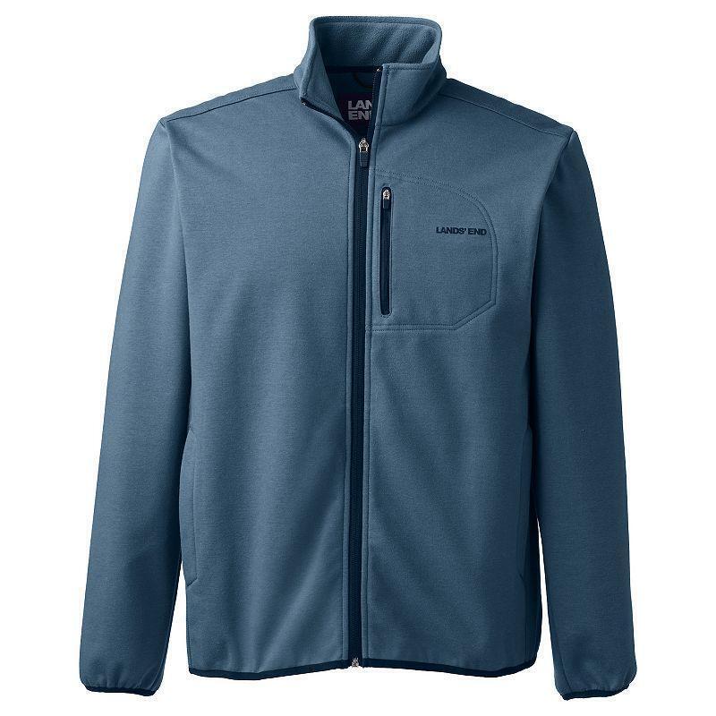 Men�s Lands� End Marinac Windproof Fleece Jacket, Size Small, Dark