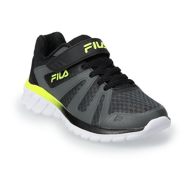  FILA  Cryptonic 6 Strap Kids Running  Shoes  Boy s  Size 4 