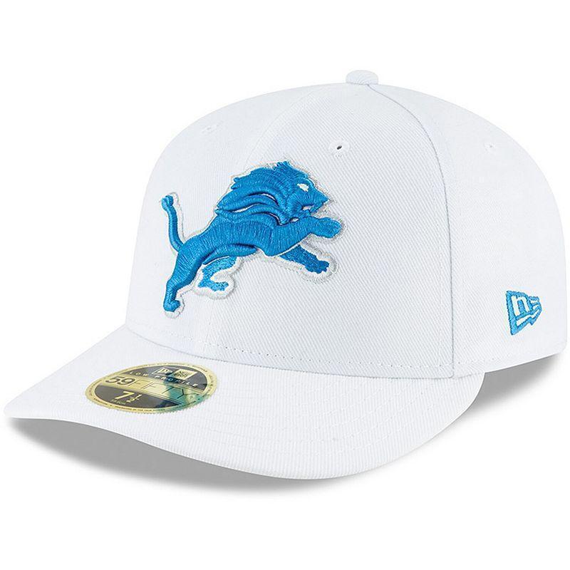 Men's New Era White Detroit Lions Omaha Low Profile