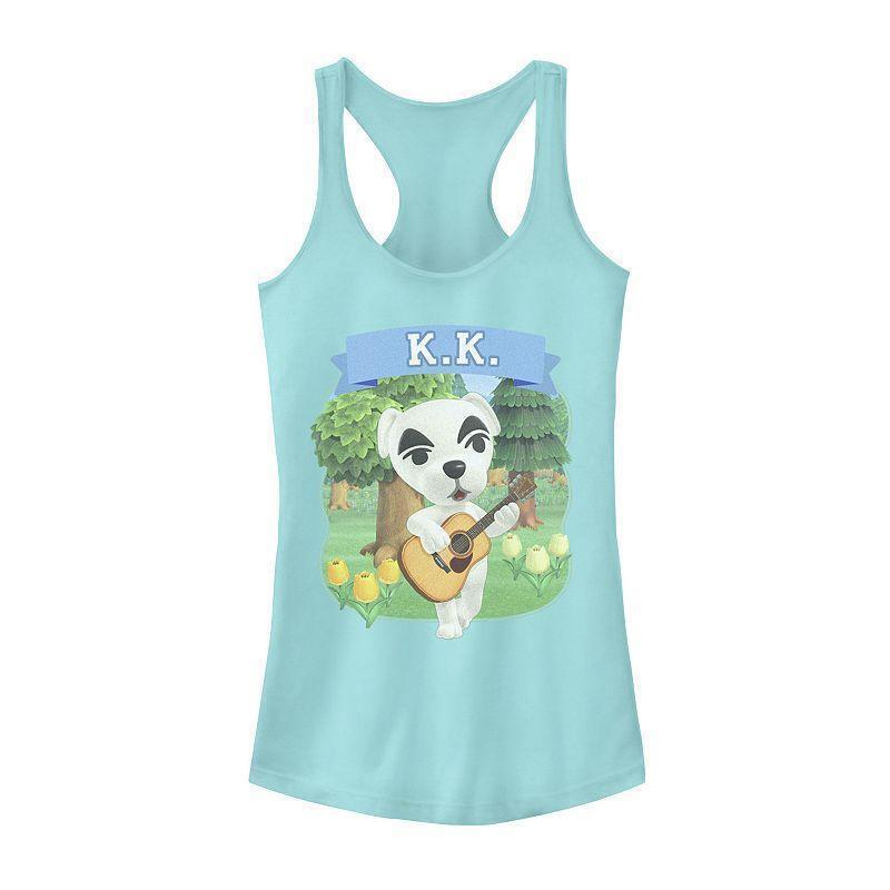 Download Juniors Animal Crossing New Horizons K K Slider Island Portrait Tank Top Girl S Size Small Blue From Kohl S At Shop Com