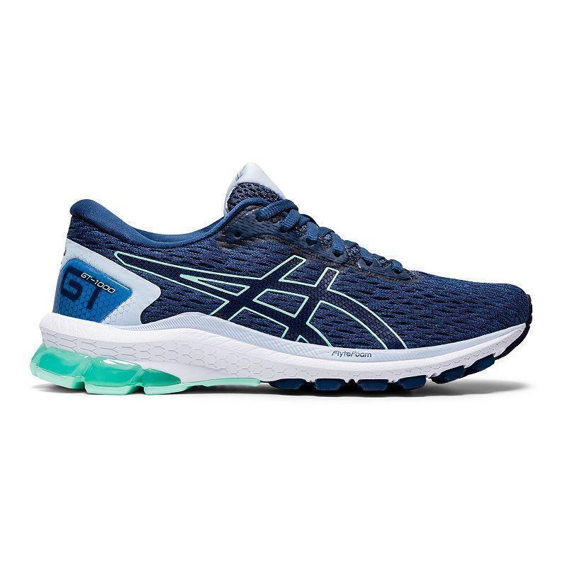 asics dark blue running shoes