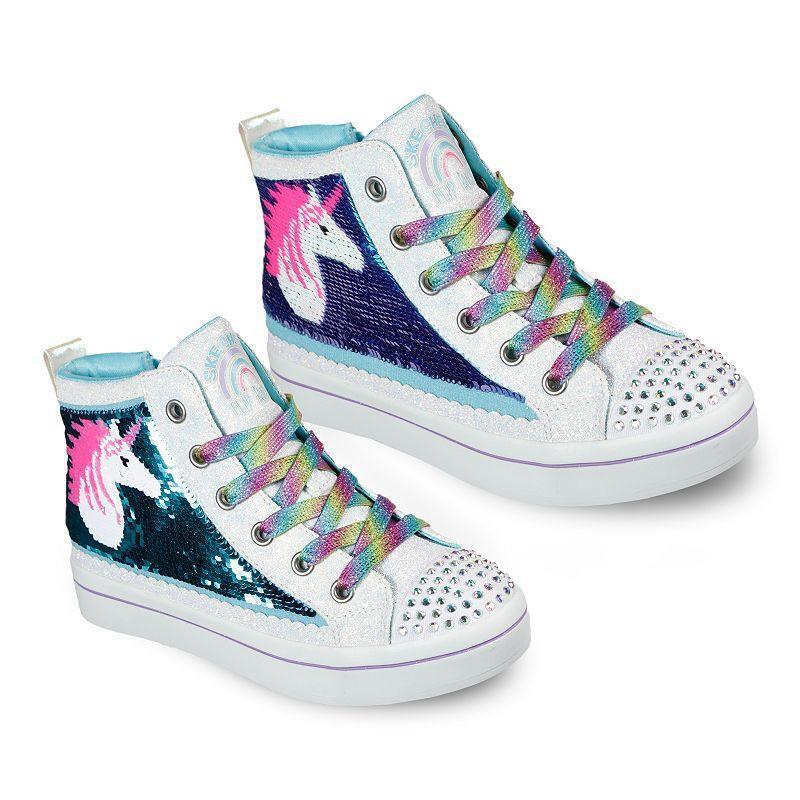 Skechers Twinkle Toes Twi Lites 2 0 Unicorn Surprise Girls High Top Shoes Girl S Size 11 White From Kohl S At Shop Com