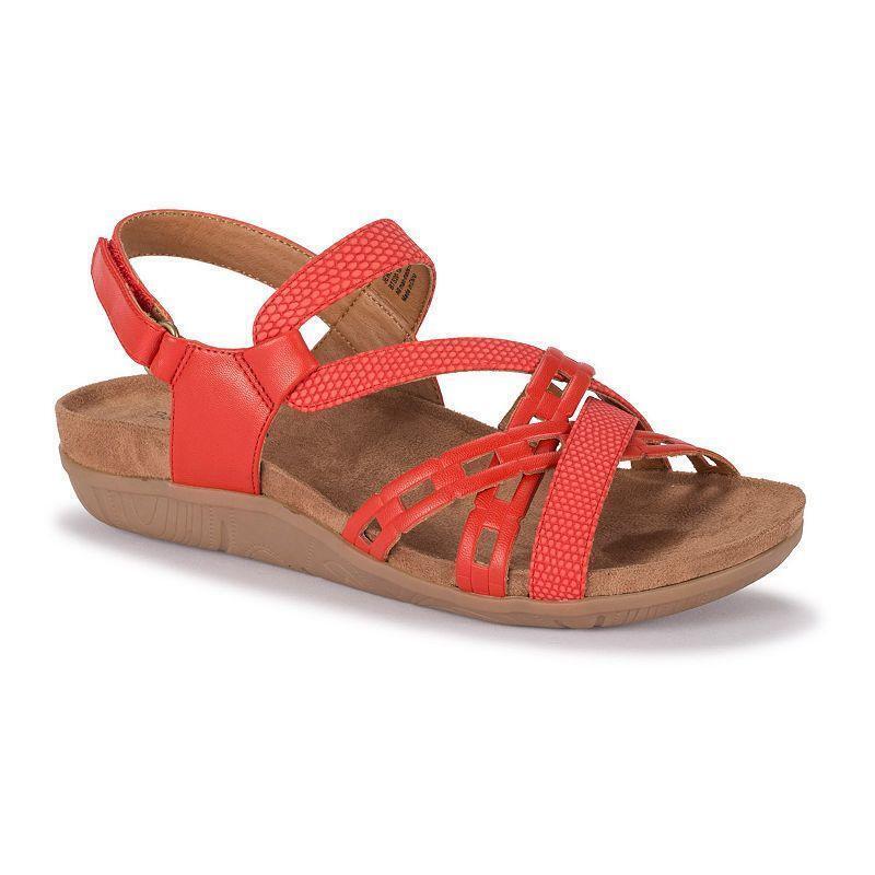 kohl's red sandals