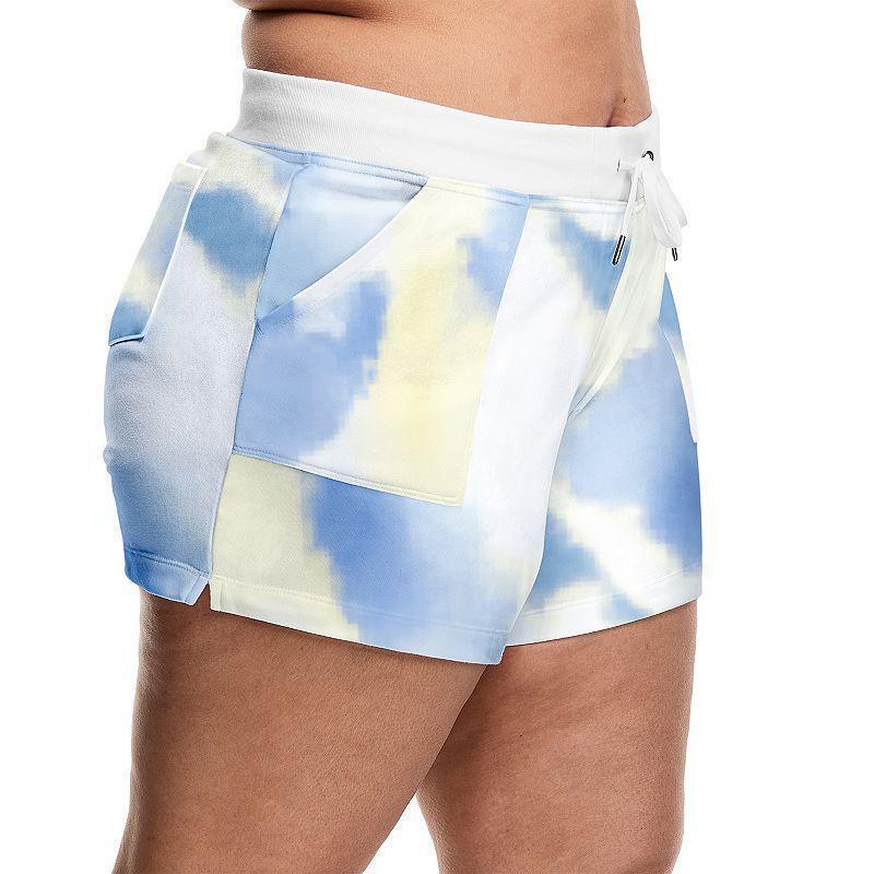 women's french terry shorts plus size