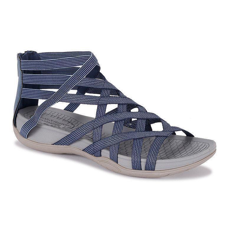 blue gladiator sandals