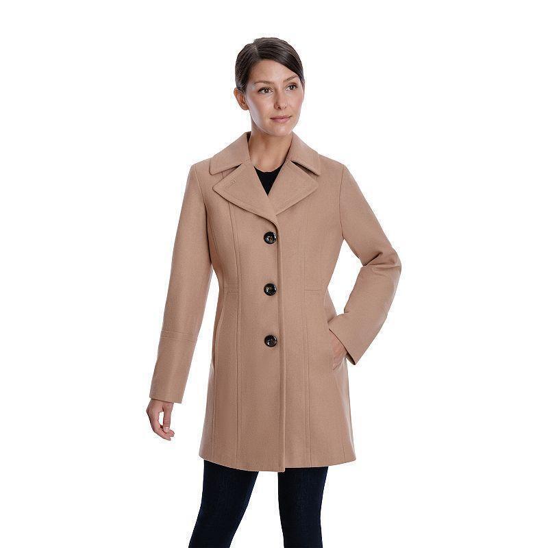 london fog wool blend coat