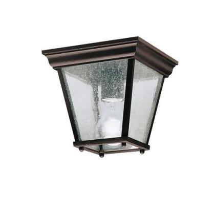 Kirkwood Black Outdoor Flush Mount Ceiling Light