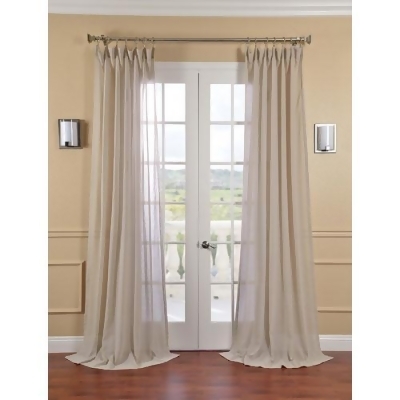 Tumbleweed Faux Linen Sheer Single Panel Curtain Panel 50 X 108