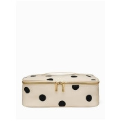 Kate Spade Deco Dot Lunch Carrier, Black/Cream Kate Spade Deco Dot Lunch Carrier, Black/Cream
