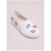 Keds X Kate Spade New York Double Decker Lips Toddler Sneakers, White - Size 8 Keds X Kate Spade New York Double Decker Lips Toddler Sneakers, White - Size 8