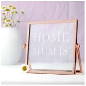 Personalised Home is Where My Mum is Rose Gold Frame Personalised Home is Where My Mum is Rose Gold Frame