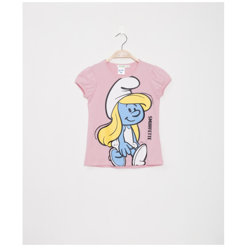 服装,配件 女童 衬衫 女童 - 短袖「蓝精灵」印花t恤 hk$100.