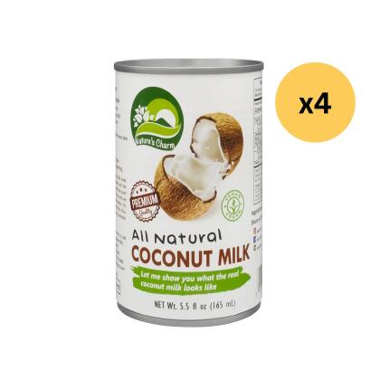 全天然椰漿 - 165 毫升 (4罐)All Natural Coconut Milk - 165ml (4 cans) 
