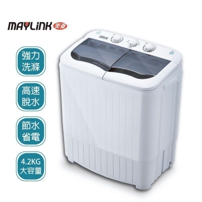 【MAYLINK美菱】4.2KG節能定頻雙槽洗脫洗衣機(ML-3810) 