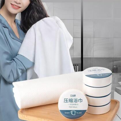 一次性壓縮浴巾 加厚壓縮浴巾 拋棄式毛巾(10 入) 