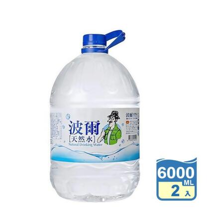 【金車】波爾天然水 6000ml 礦泉水 桶裝水 飲用水(4 入) 