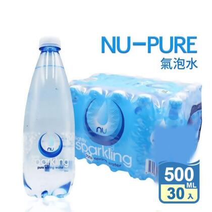 【Nu-Pure】氣泡水500ml (30瓶/箱) 小瓶裝 氣泡飲(30 瓶) 