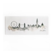 Art for the Home - London Cityscape Watercolour Printed Canvas Wall Art Art for the Home - London Cityscape Watercolour Printed Canvas Wall Art