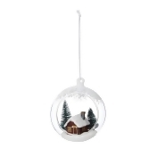 Debenhams - White Open Front House Bauble Debenhams - White Open Front House Bauble