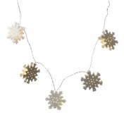 Heaven Sends - Wooden Snowflake Led Light Garland Heaven Sends - Wooden Snowflake Led Light Garland