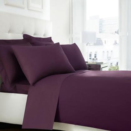 Debenhams Purple Egyptian Cotton 200 Thread Count Duvet Cover