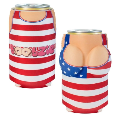 USA All America Betsy Boobzie Beer Can Cooler 