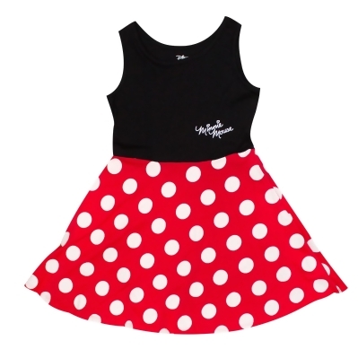 Minnie Mouse Black And Red Kid's Dress 