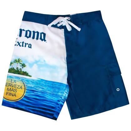 Corona Extra Beach Scene Board Shorts 