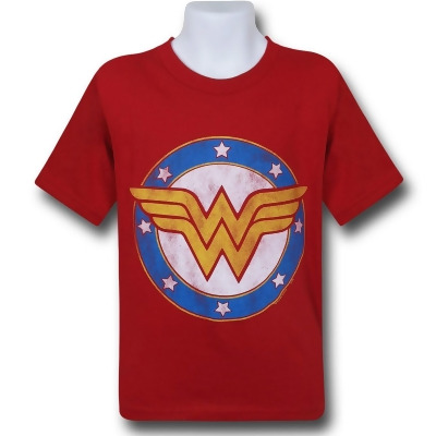 Wonder Woman Symbol and Stars Kids T-Shirt 