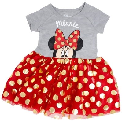 Minnie Mouse Bow Tie Youth Girls Dress 