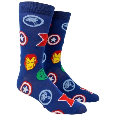 Avengers Repeating Symbols Crew Socks 
