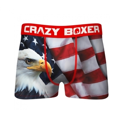 Patriotic Eagle with Flag Men's Underwear Boxer Briefs 