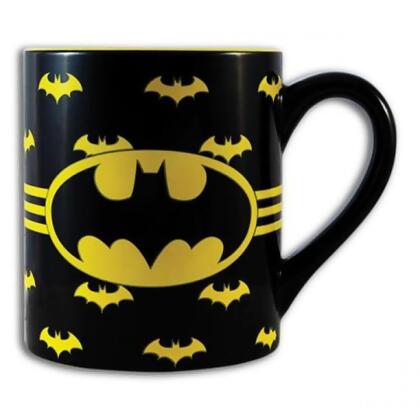 Batman Logo with Wrap Around Bats 14oz Ceramic Mug 