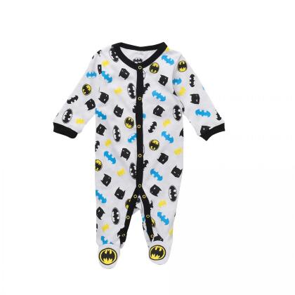 Batman Symbols and Mask All Over Print Infant Snapsuit 